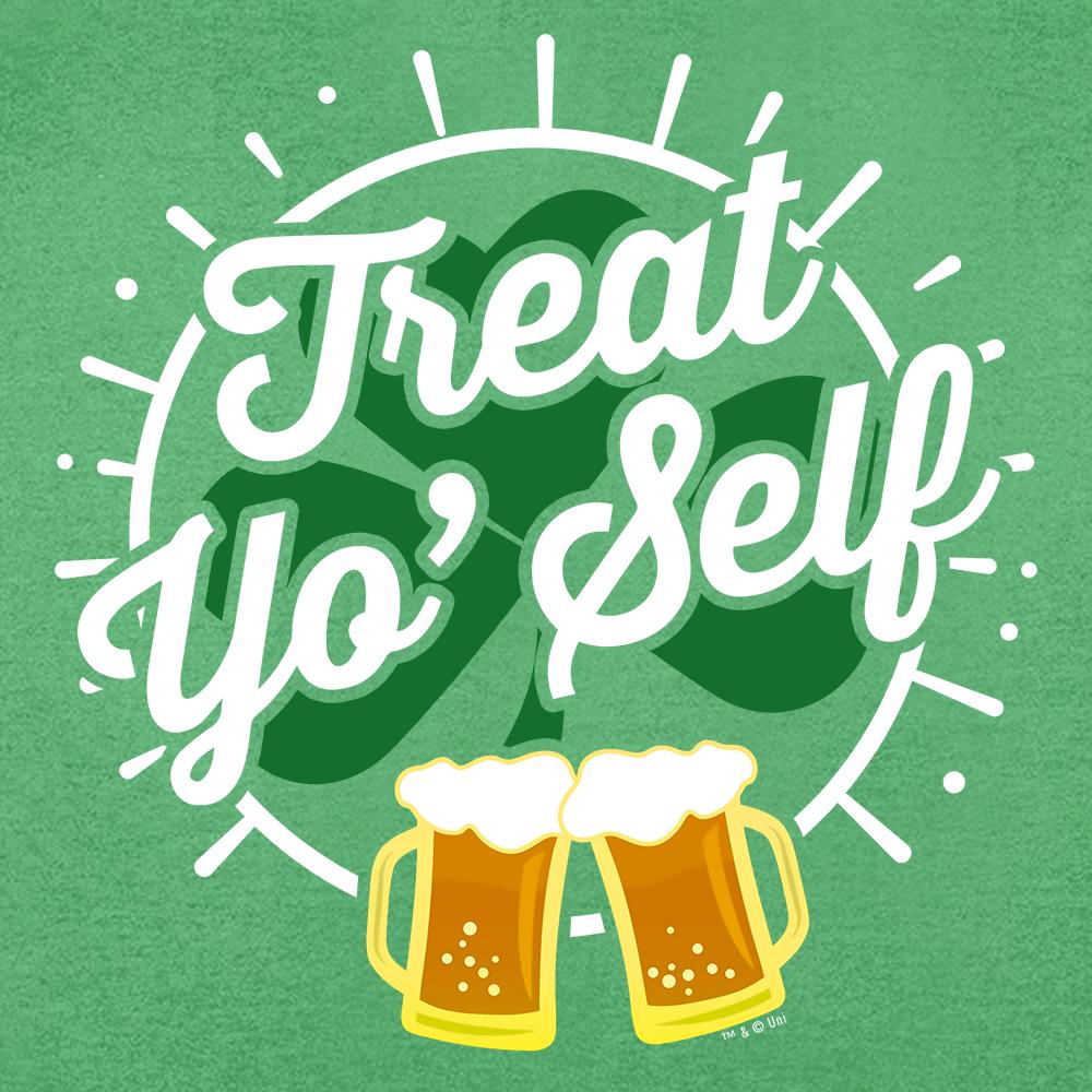 Parks and Recreation Treat Yo' Self St. Patrick's Day Lightweight Hooded Sweatshirt