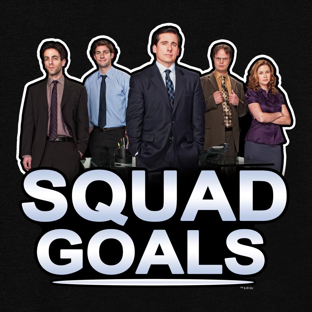 The Office Squad Goals Tri-blend Raglan Hoodie