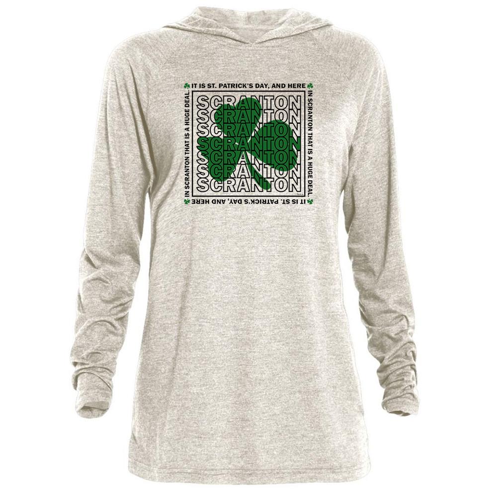 The Office Scranton St. Patrick's Day Tri-Blend Raglan Hoodie