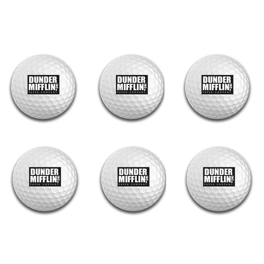 The Office Dunder Mifflin Golf Balls - Set of 6-1