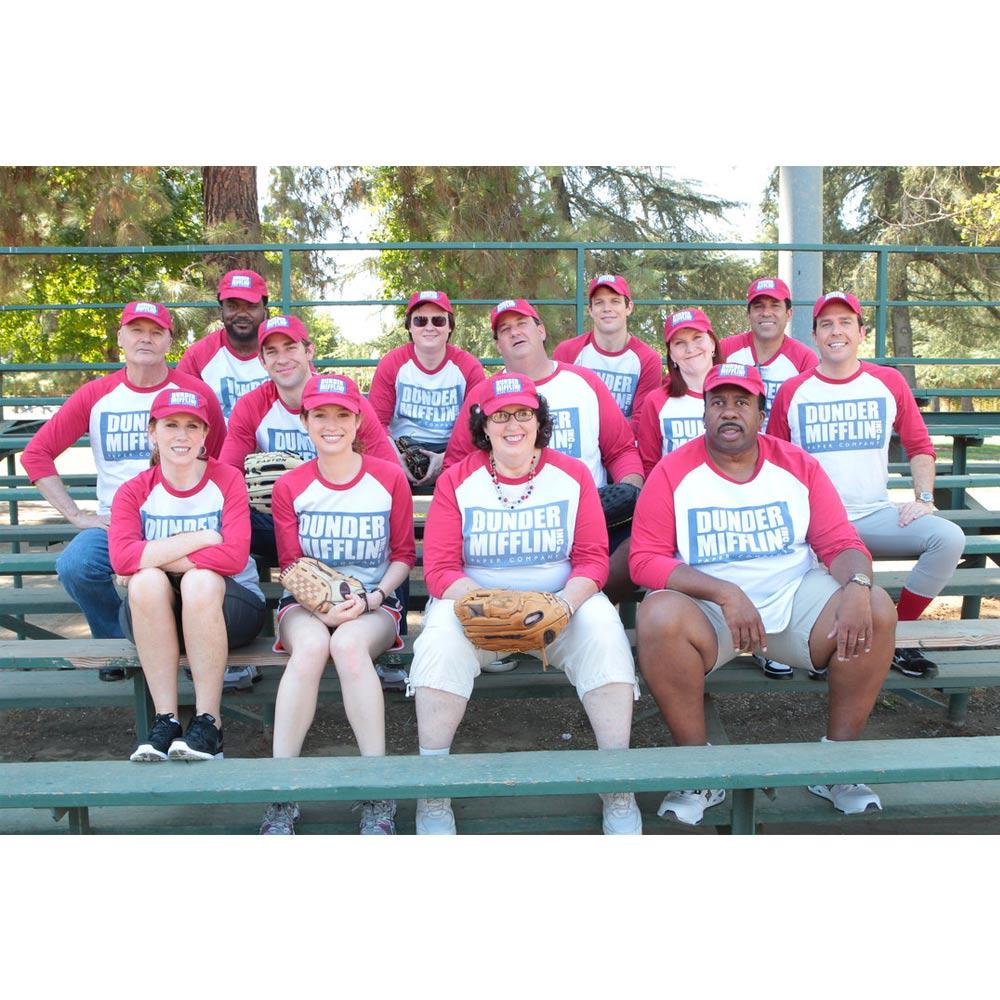 The Office Dunder Mifflin Raglan Softball T-Shirt