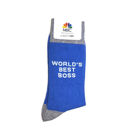 The Office World's Best Boss Dunder Mifflin Custom Knit Socks-1