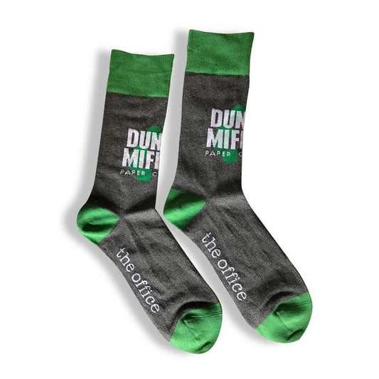 The Office Dunder Mifflin Recycle Custom Knit Socks-0