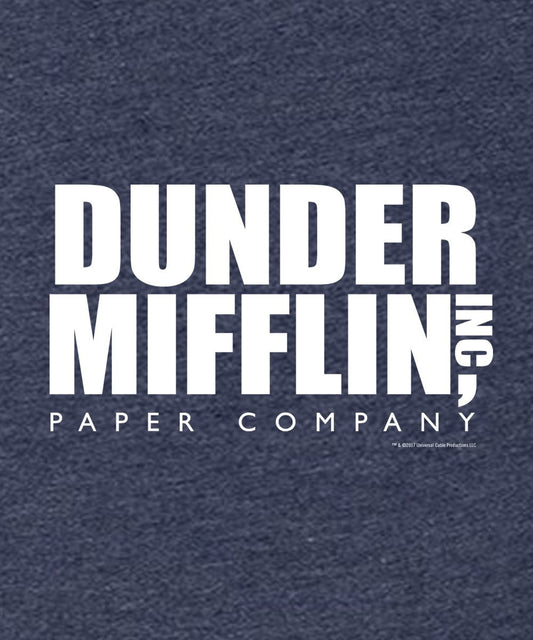 The Office Dunder Mifflin Women’s Vintage Tri-Blend Short Sleeve T-Shirt-1