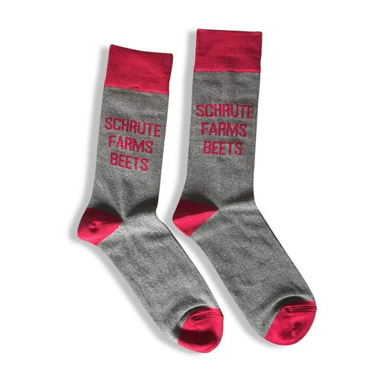 The Office Schrute Farms Beets Custom Knit Socks-0