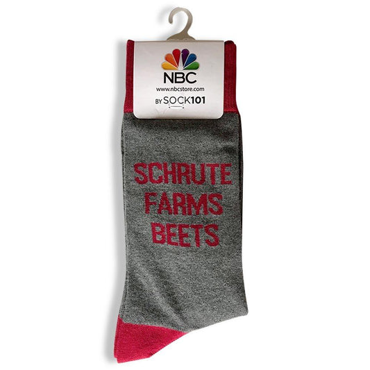 The Office Schrute Farms Beets Custom Knit Socks-1