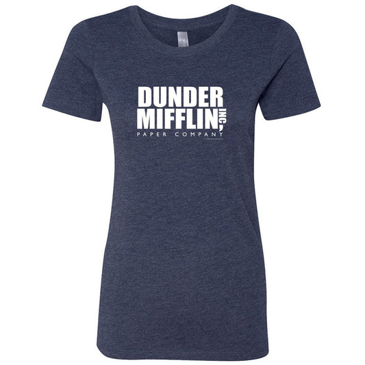 The Office Dunder Mifflin Women’s Vintage Tri-Blend Short Sleeve T-Shirt-0