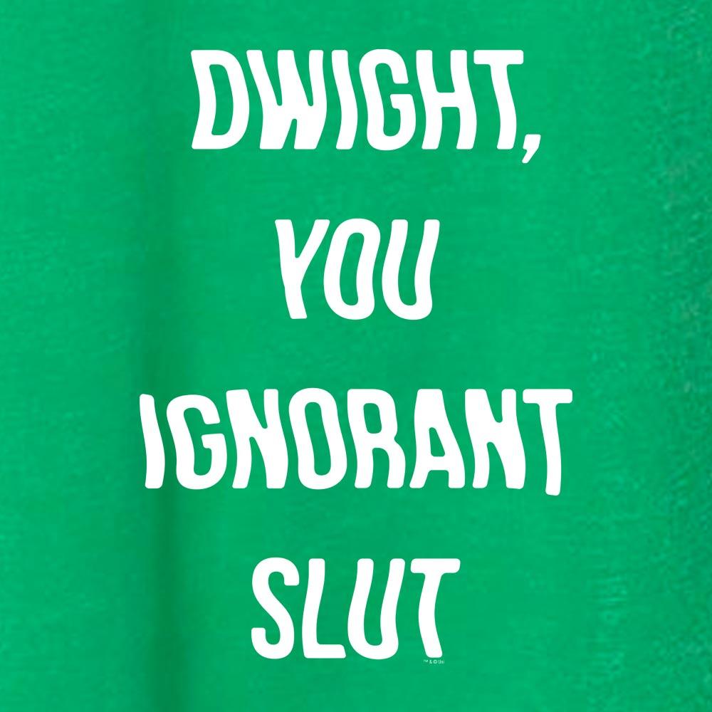 The Office Dwight You Ignorant Slut St. Patrick's Day Women's Tri-Blend Dolman T-Shirt