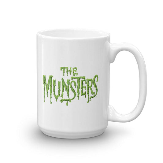 The Munsters Distress Logo White Mug-0