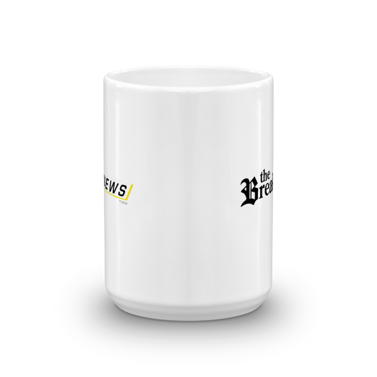 Great News The Breakdown Logo White Mug-1