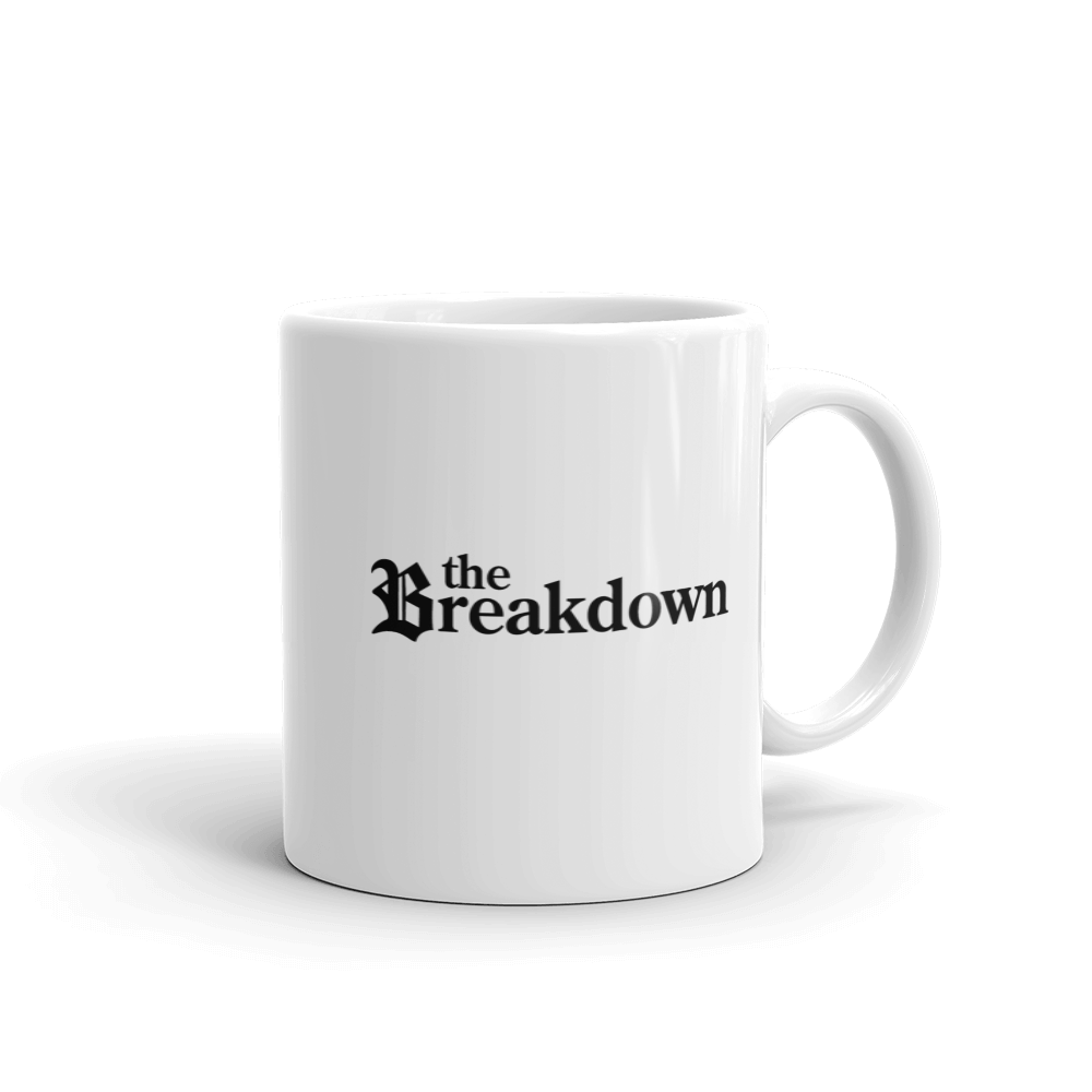 Great News The Breakdown Logo White Mug