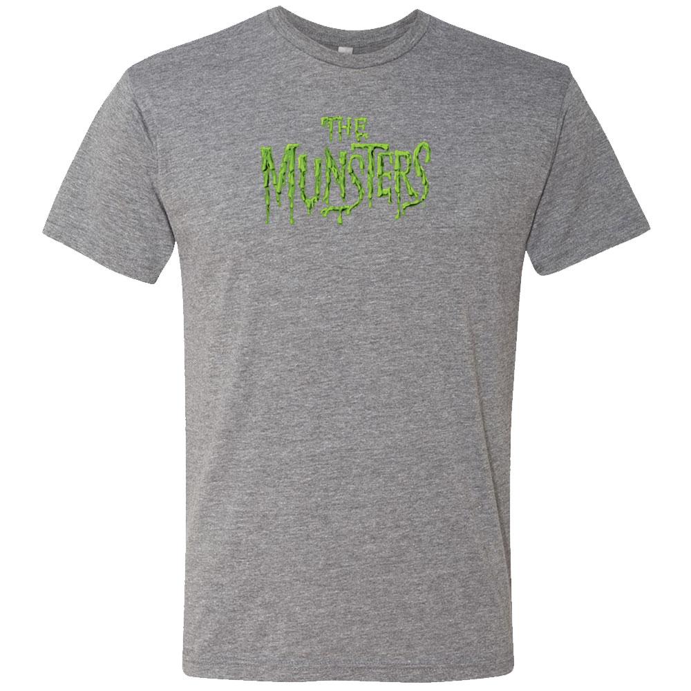 The Munsters Distress Logo Men's Tri-Blend Short Sleeve T-Shirt