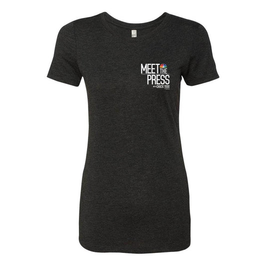 Meet The Press Women's Tri-Blend Short Sleeve T-Shirt-2