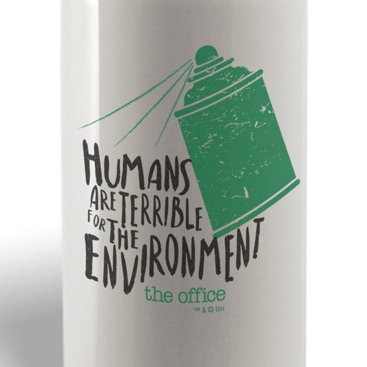 The Office Humans Are Terrible for the Environment Water Bottle-1