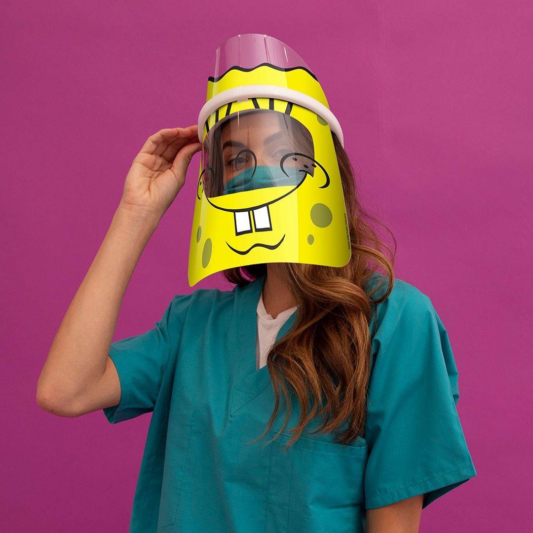 SpongeBob SquarePants Big Face Shield and Halo Bundle - SpongeBob SquarePants Official Shop