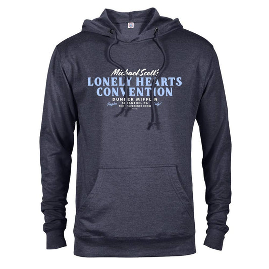 The Office Michael Scott Lonely Hearts Convention Lightweight Hooded Sweatshirt-2