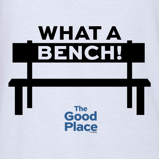 The Good Place What a Bench Baseball T-Shirt-1