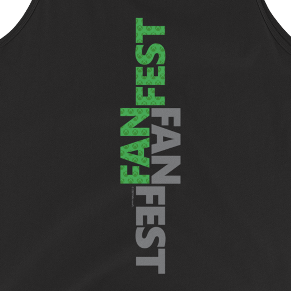 Xbox Fanfest Vertical Wordmark Adult Tank Top