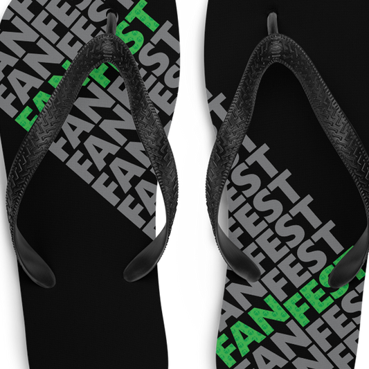 Xbox Fanfest Repeat Wordmark Adult Flip Flops-2