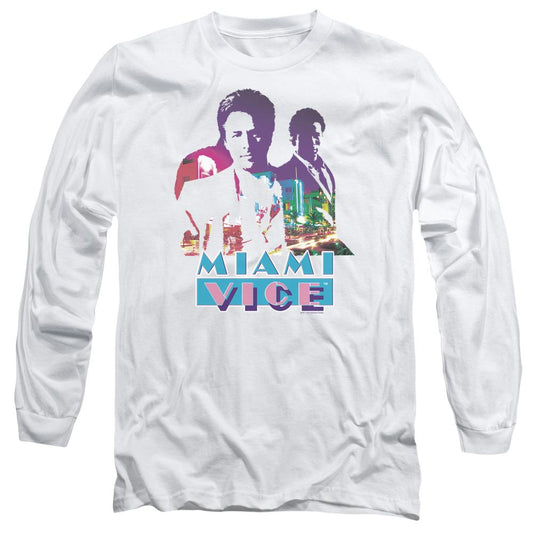 Miami Vice Crockett and Tubbs Long Sleeve T-Shirt-0