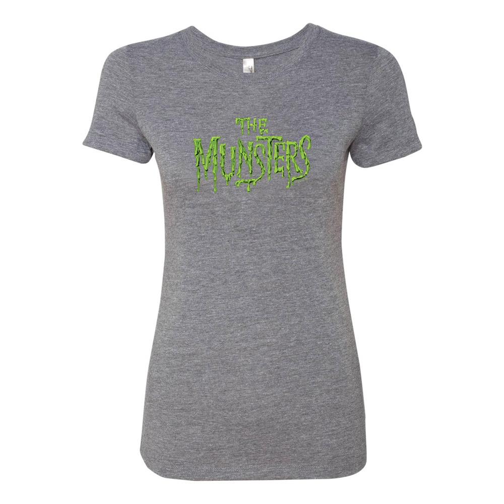 The Munsters Distress Logo Women's Tri-Blend Short Sleeve T-Shirt