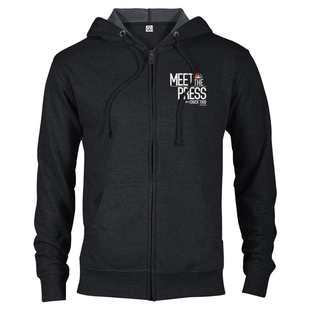 Meet The Press Lightweight Zip Up Hooded Sweatshirt