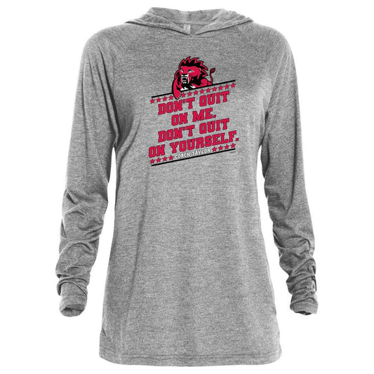 Friday Night Lights Don't Quit on Me Tri-Blend Raglan Hoodie