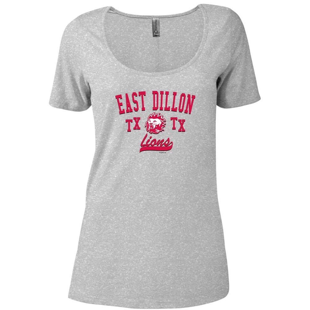 Friday Night Lights East Dillon TX Lions Women's Relaxed Scoop Neck T-Shirt
