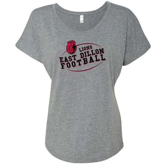 Friday Night Lights Lion East Football Women's Tri-Blend Dolman T-Shirt