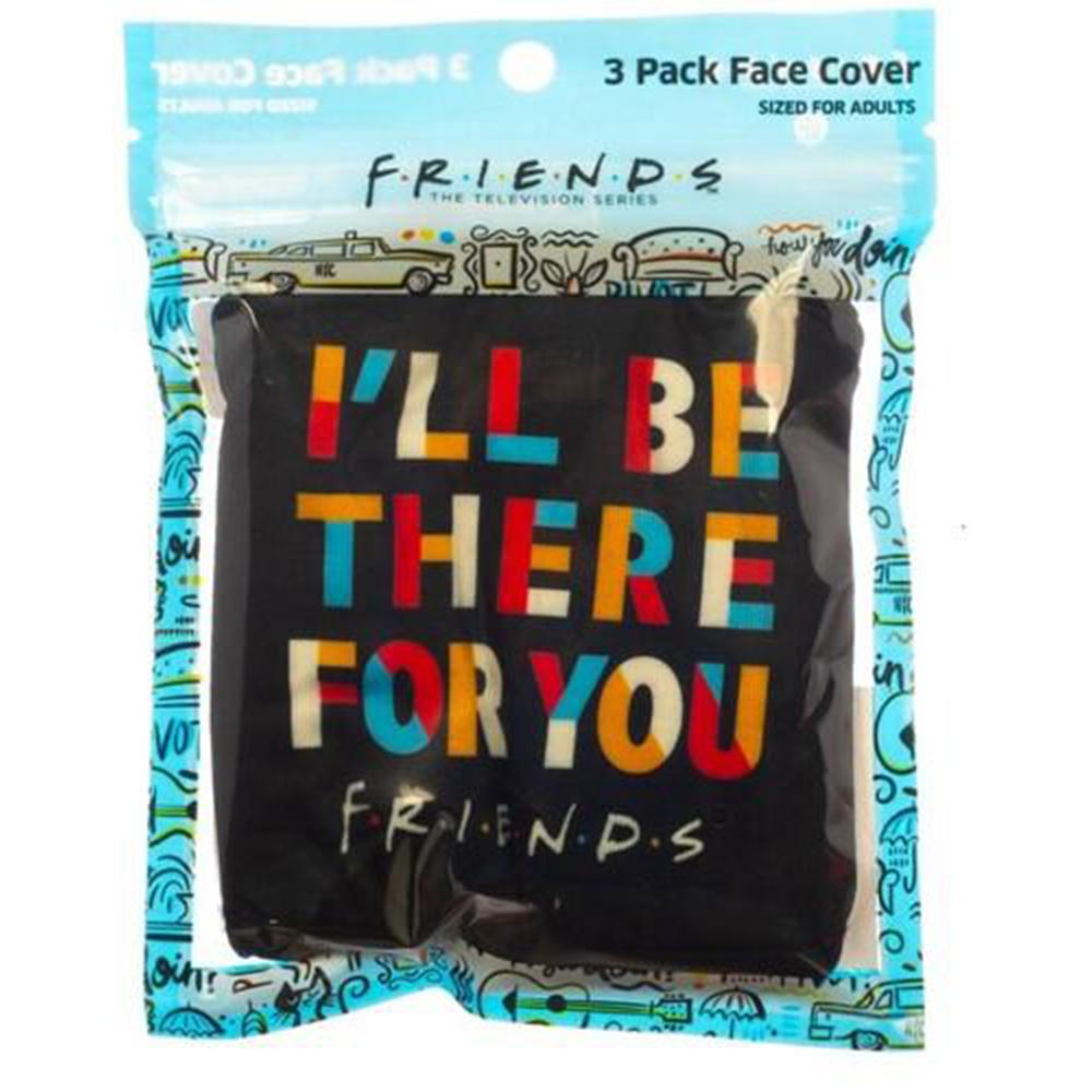 Friends 3 Pack Adjustable Face Covers