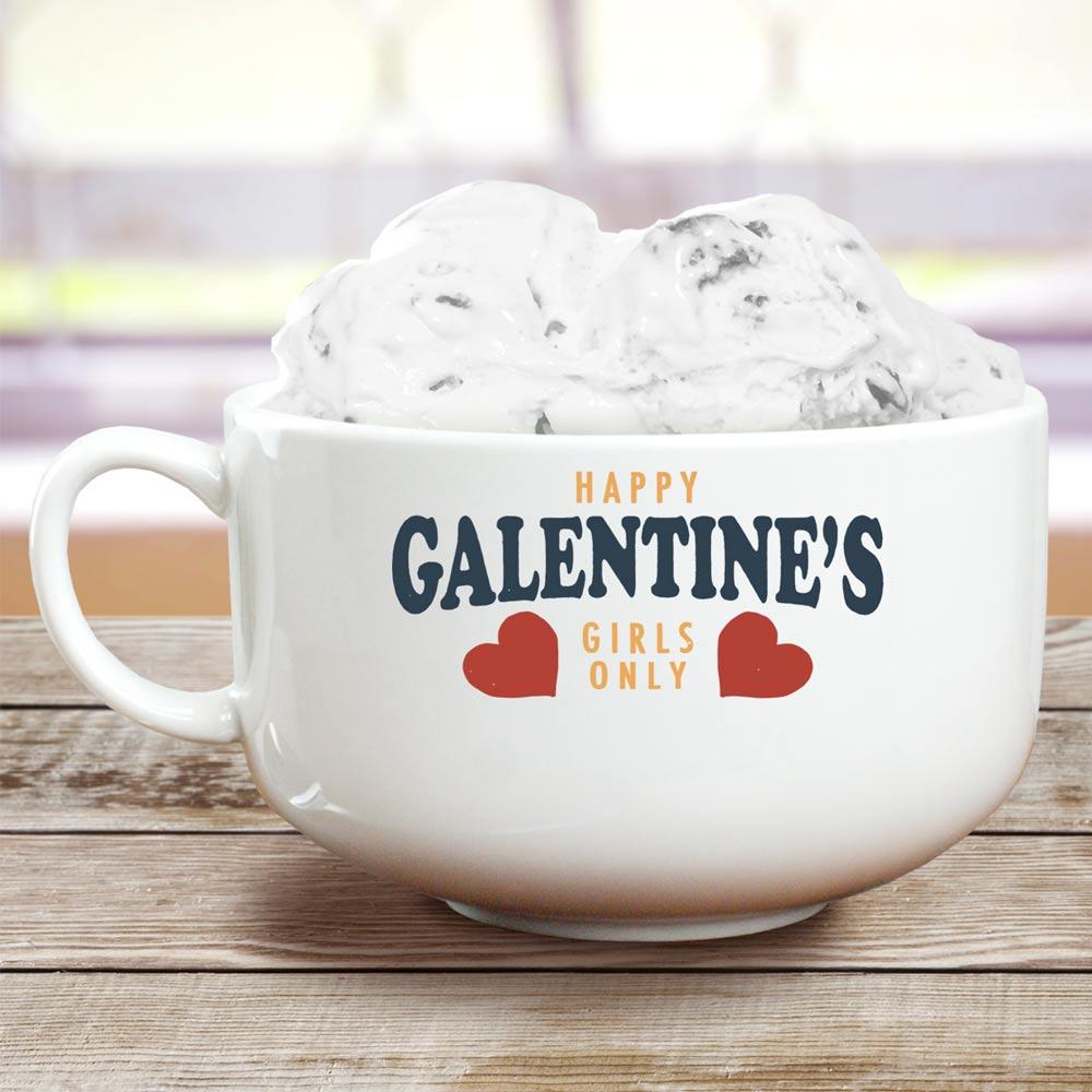 Parks and Recreation Happy Galentine's Girls Only Ice Cream Bowl