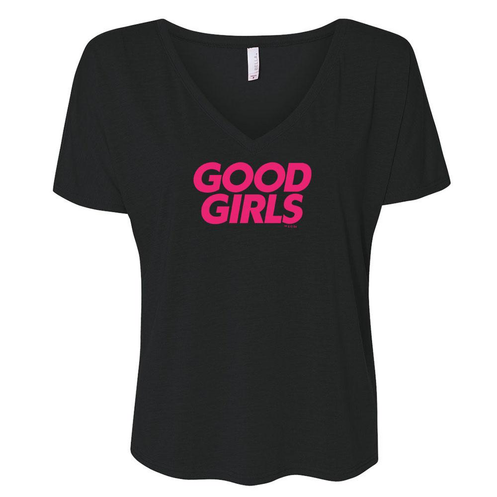 Good Girls Logo Women's Relaxed V-Neck T-Shirt