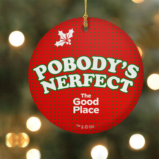 The Good Place Pobody's Nerfect Double-Sided Ornament-0