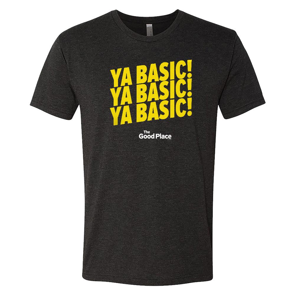 The Good Place Ya Basic X3 Men's Tri-Blend Short Sleeve T-Shirt