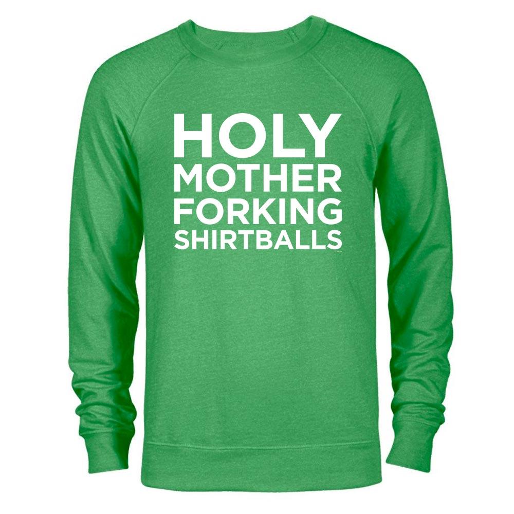 The Good Place Holy Mother Forking Shirt Ball St. Patrick's Day Lightweight Crew Neck Sweatshirt