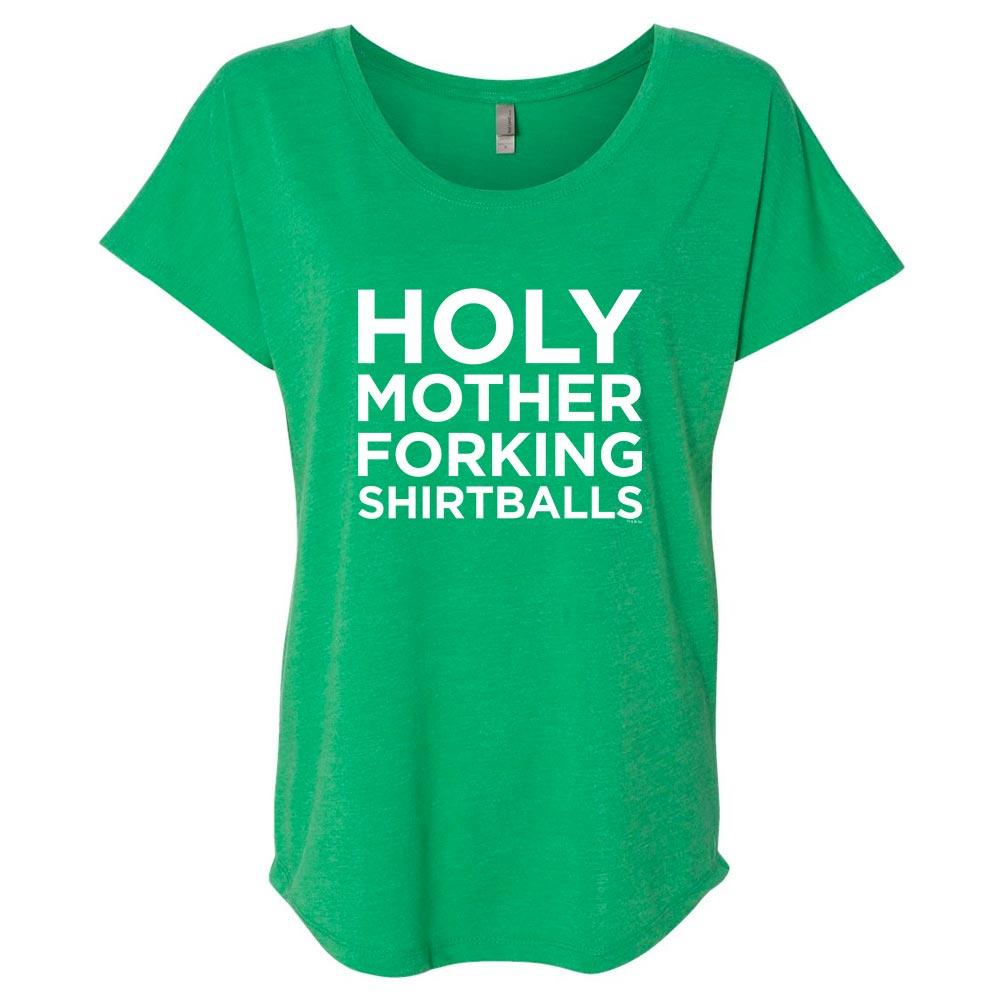 The Good Place Holy Mother Forking Shirt Ball St. Patrick's Day Women's Tri-Blend Dolman T-Shirt