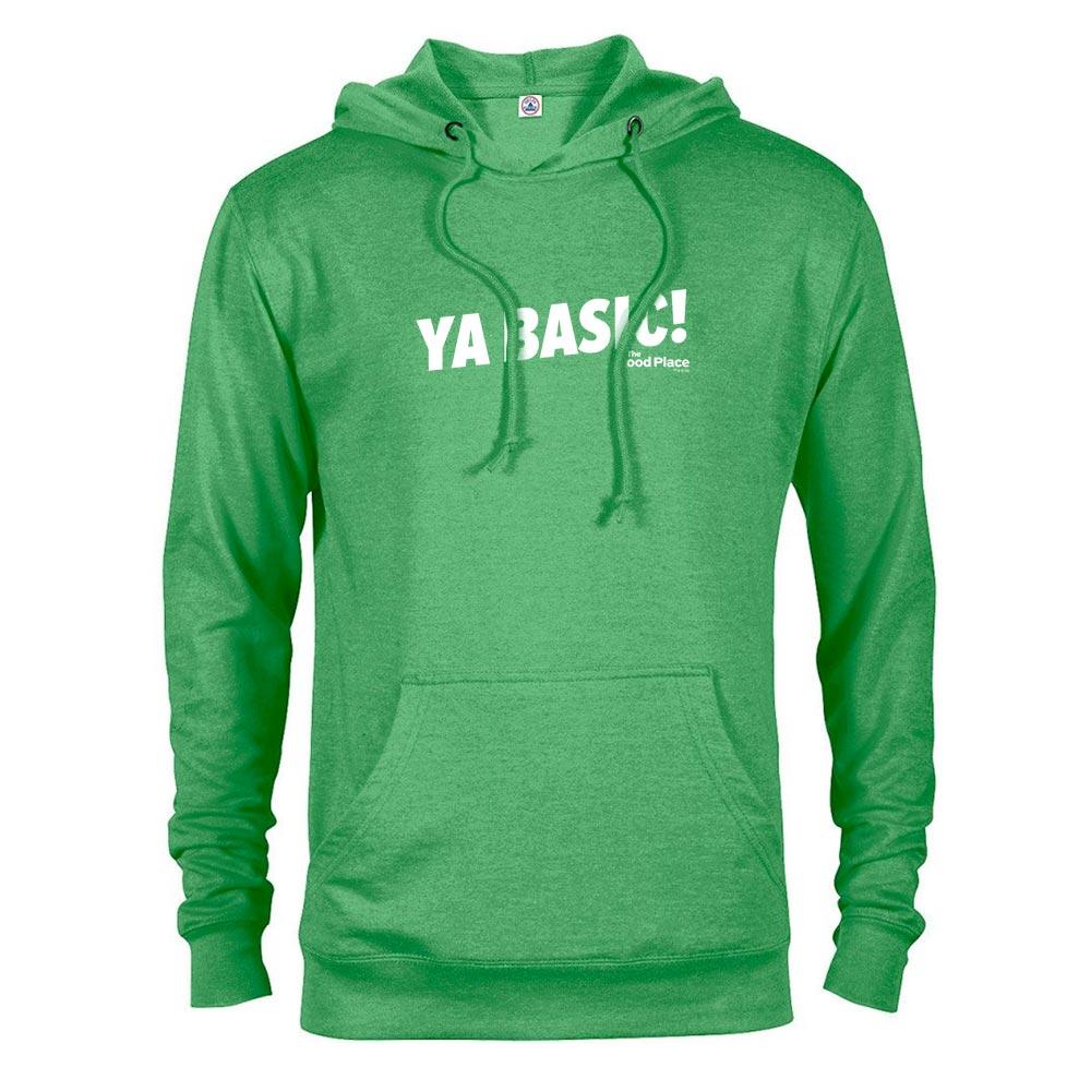 The Good Place Ya Basic! St. Patrick's Day Lightweight Hooded Sweatshirt