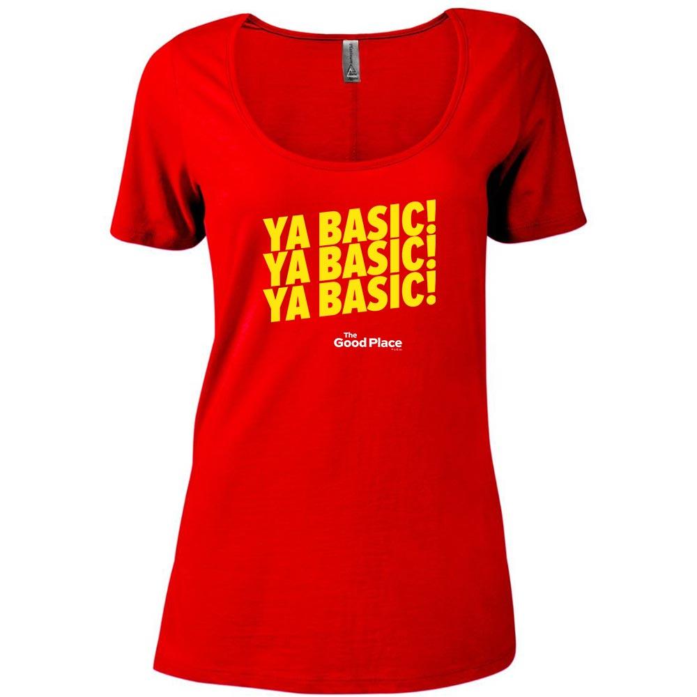 The Good Place Ya Basic X3 Women's Relaxed Scoop Neck T-Shirt