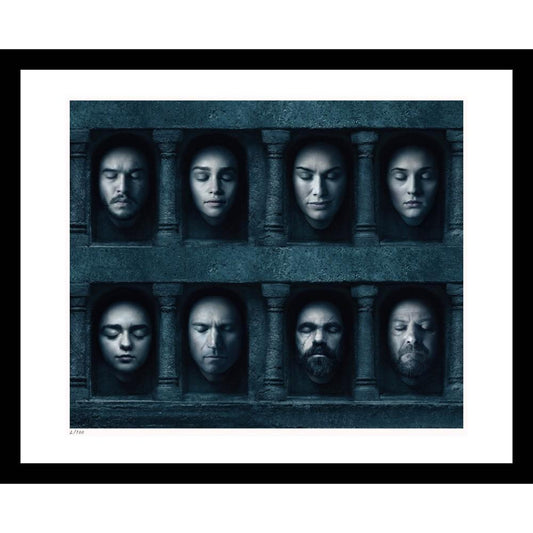 Hall of Faces 24" x 30" Framed Print from Game of Thrones