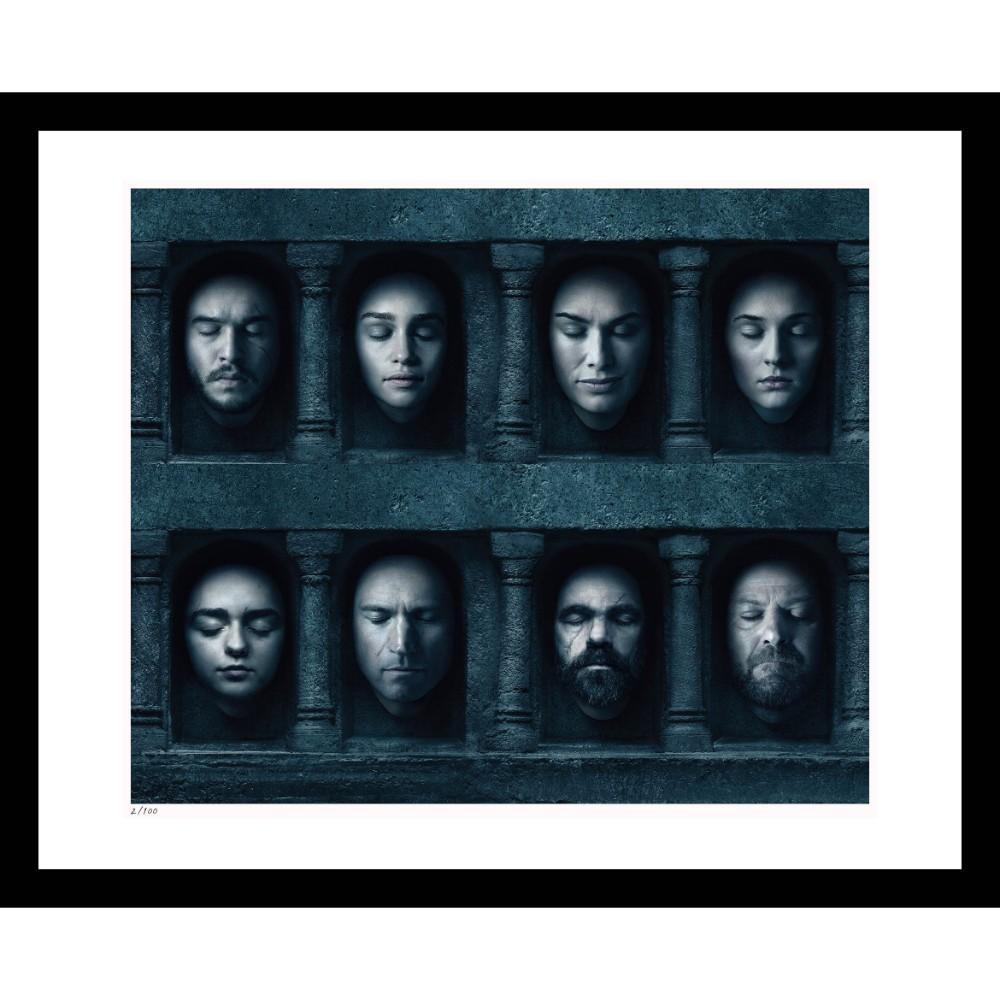 Hall of Faces 24" x 30" Framed Print from Game of Thrones