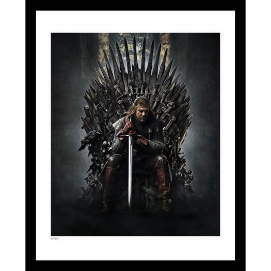 Ned Stark Framed Print from Game of Thrones-0