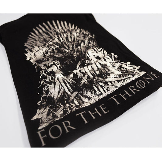 For the Throne Silver Foil Throne Tee from Game of Thrones-1