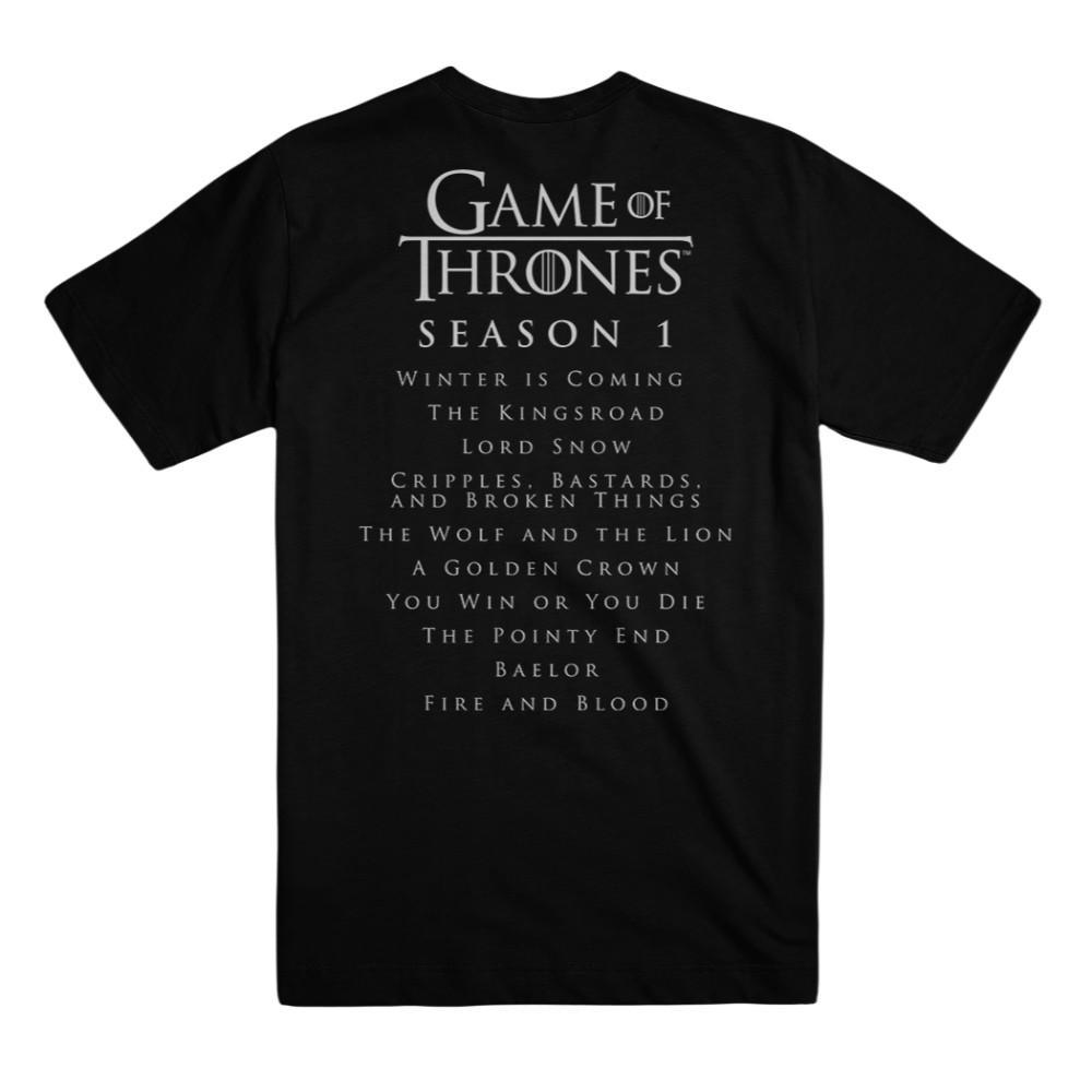 Season 1 Unisex T-Shirt from Game of Thrones