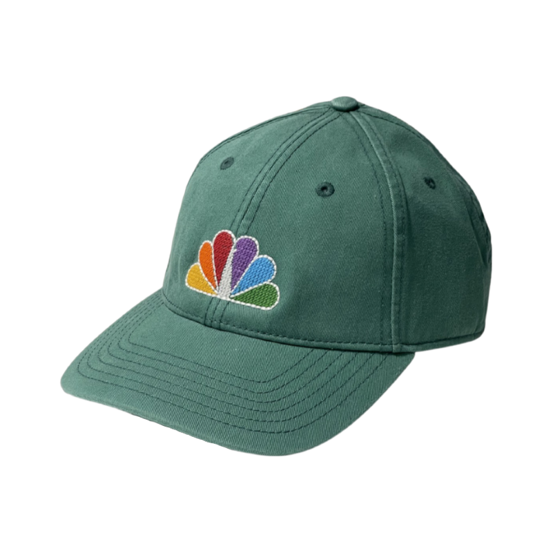 NBC Peacock Needlepoint Hat