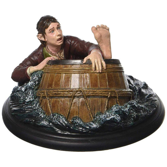 The Hobbit: The Desolation of Smaug Bilbo Baggins Barrel Rider Mini Statue-0