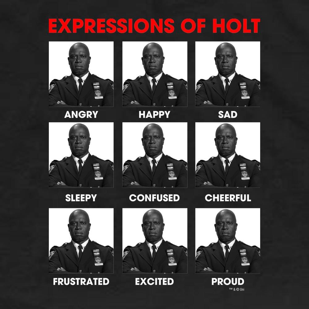 Brooklyn Nine-Nine Expressions of Holt Men's Short Sleeve T-Shirt