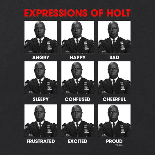 Brooklyn Nine-Nine Expressions of Holt Unisex Tank Top-1