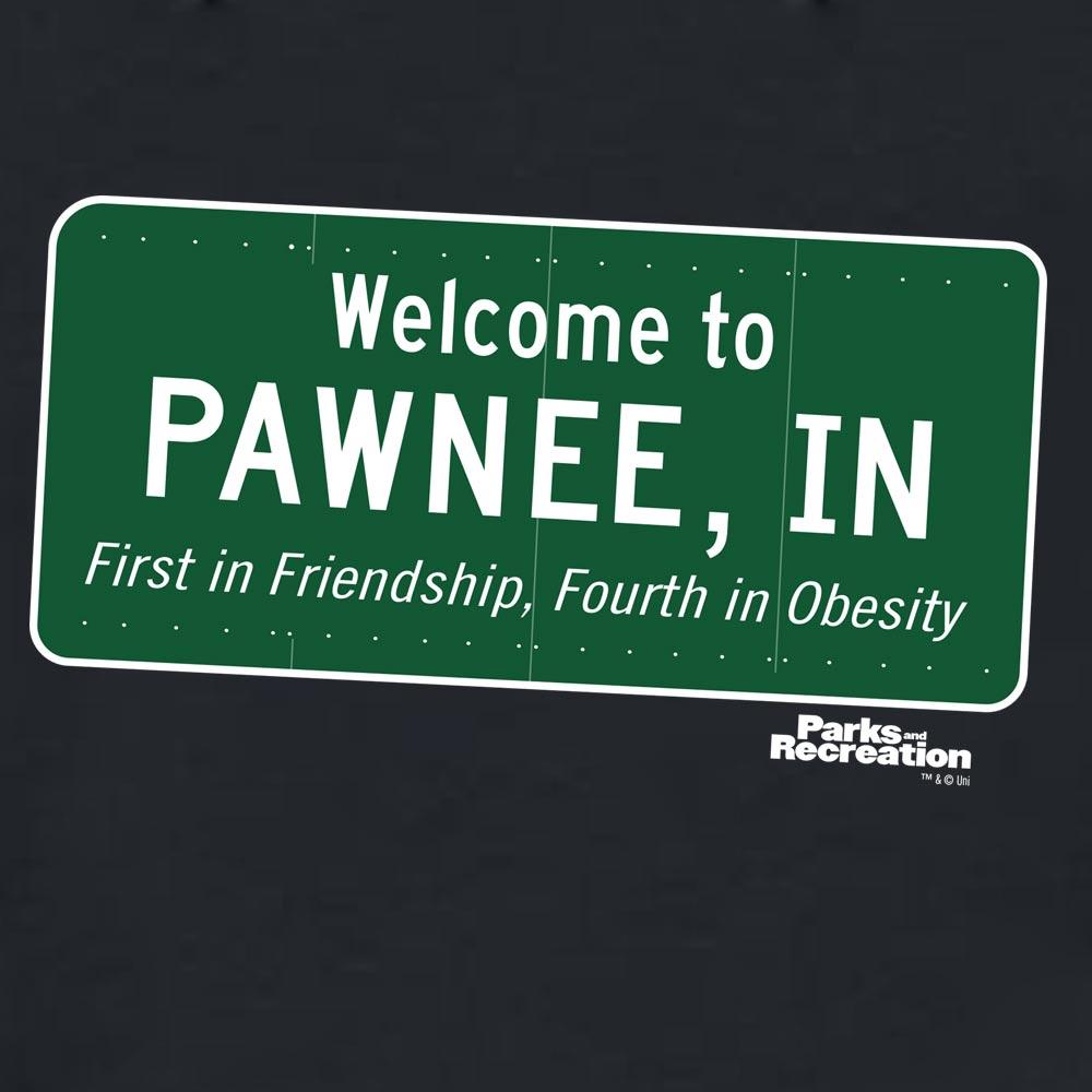 Parks and Recreation Pawnee Sign Hooded Sweatshirt