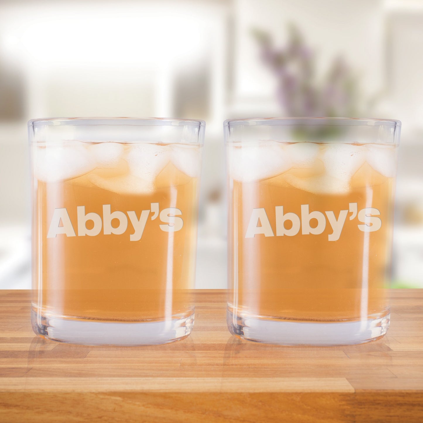 Abby's Logo Rocks Glasses - Set of 2