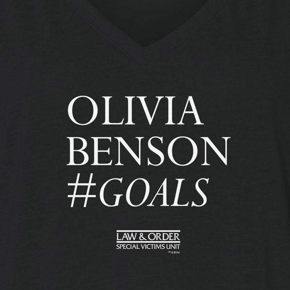 Law & Order: SVU Olivia Benson #Goals Women's Relaxed V-Neck T-Shirt